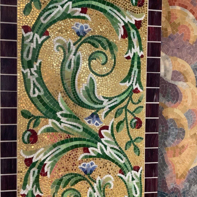 Friz z mozaiki – elegancka dekoracja ścian – mozaika artystyczna Colibri Mosaic