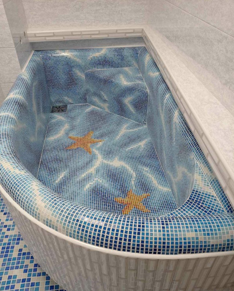 Panel mozaikowy Glazura wodna