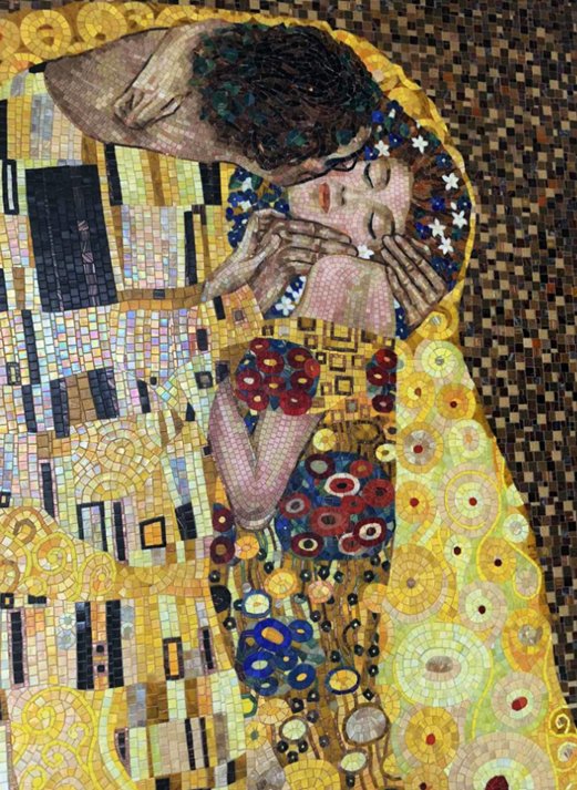 Pocałunek G. Klimta – mozaika artystyczna Colibri Mosaic